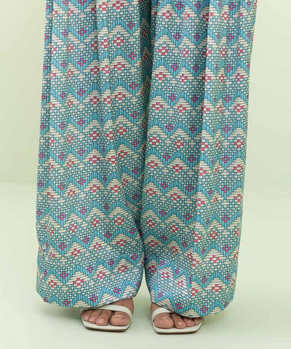 Sapphire - 2 Piece - Printed Silk Suit