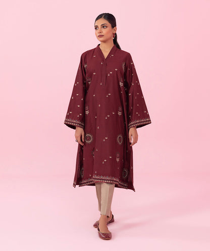 Sapphire - Embroidered Cotton Net Shirt