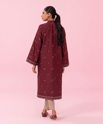 Sapphire - Embroidered Cotton Net Shirt