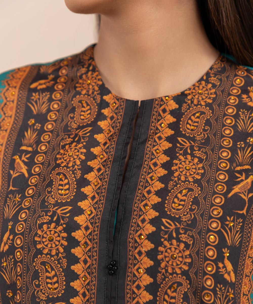 Sapphire - Printed Silk Shirt