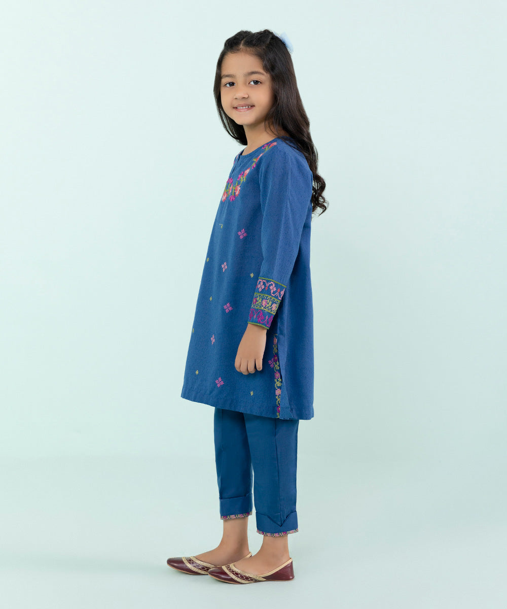 Sapphire - 2 Piece - Embroidered Karandi Suit