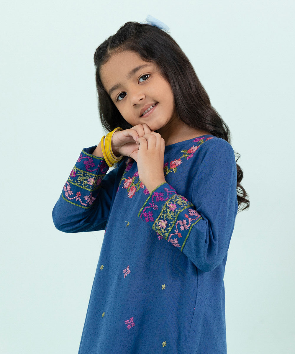 Sapphire - 2 Piece - Embroidered Karandi Suit