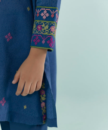 Sapphire - 2 Piece - Embroidered Karandi Suit