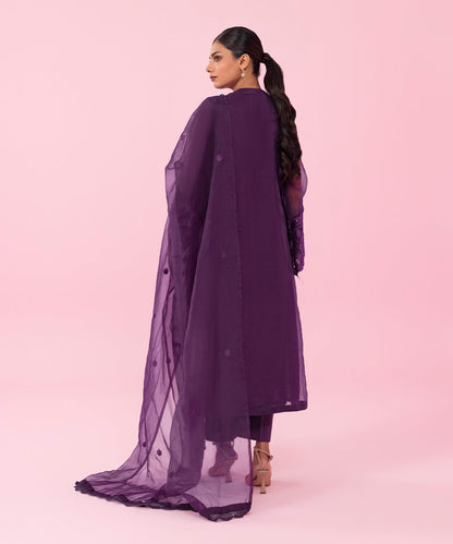 Sapphire - 2 Piece - Embroidered Organza Suit