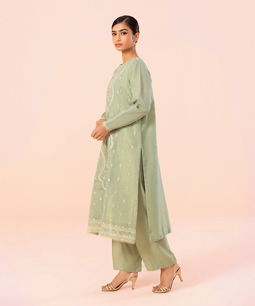 Sapphire - 2 Piece - Embroidered Masoori Suit