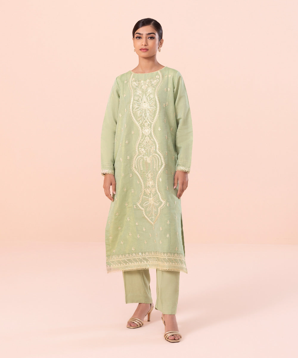 Sapphire - 2 Piece - Embroidered Masoori Suit