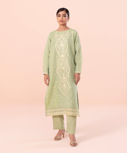 Sapphire - 2 Piece - Embroidered Masoori Suit