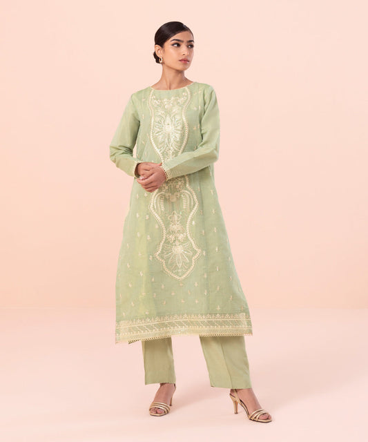 Sapphire - 2 Piece - Embroidered Masoori Suit