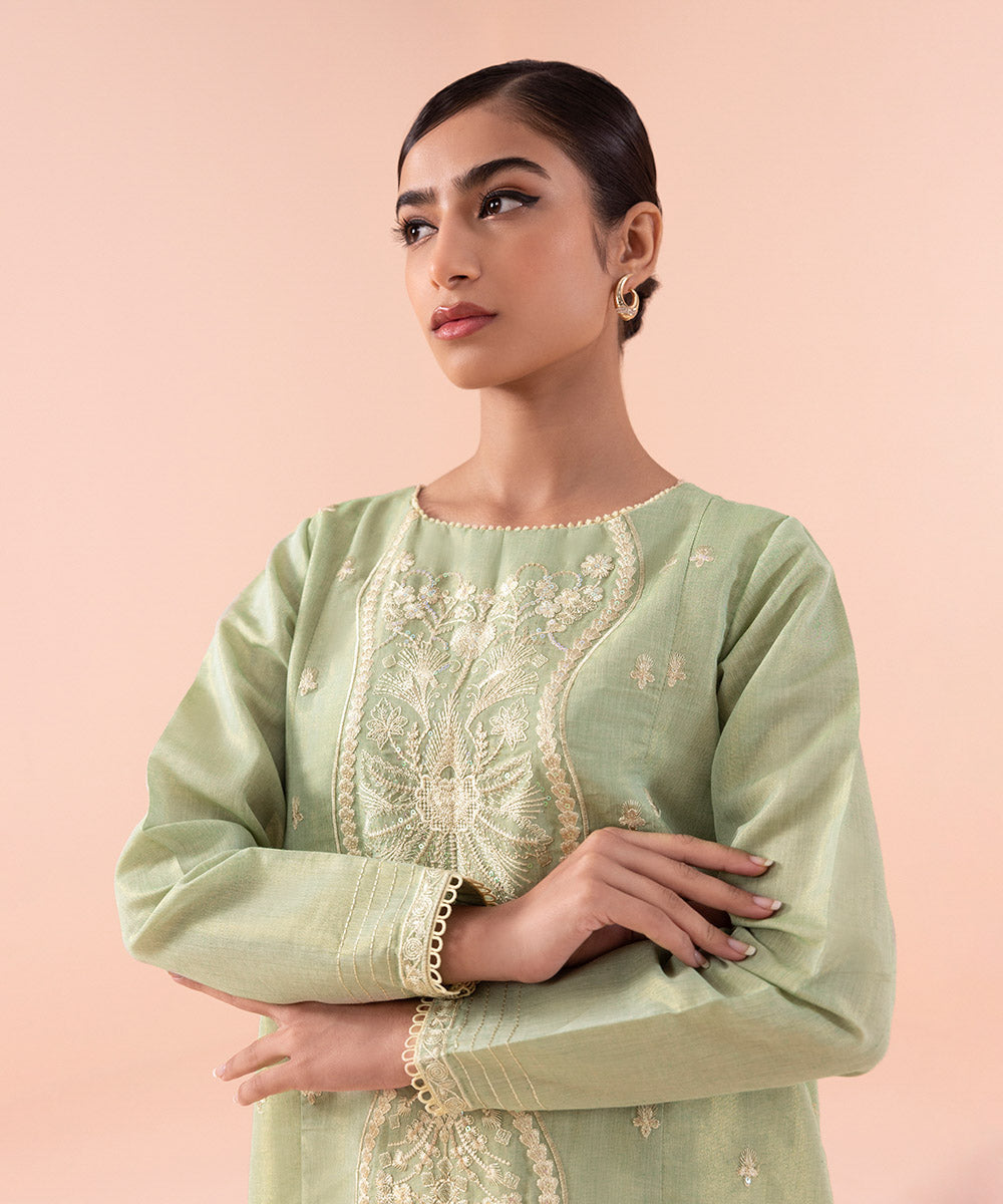 Sapphire - 2 Piece - Embroidered Masoori Suit