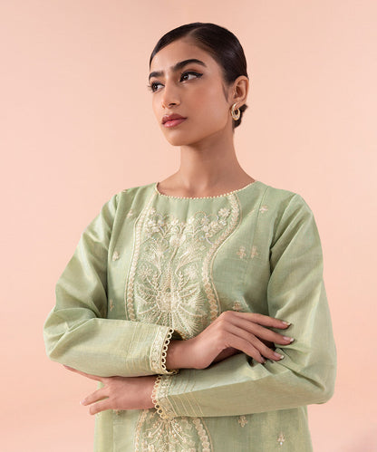 Sapphire - 2 Piece - Embroidered Masoori Suit