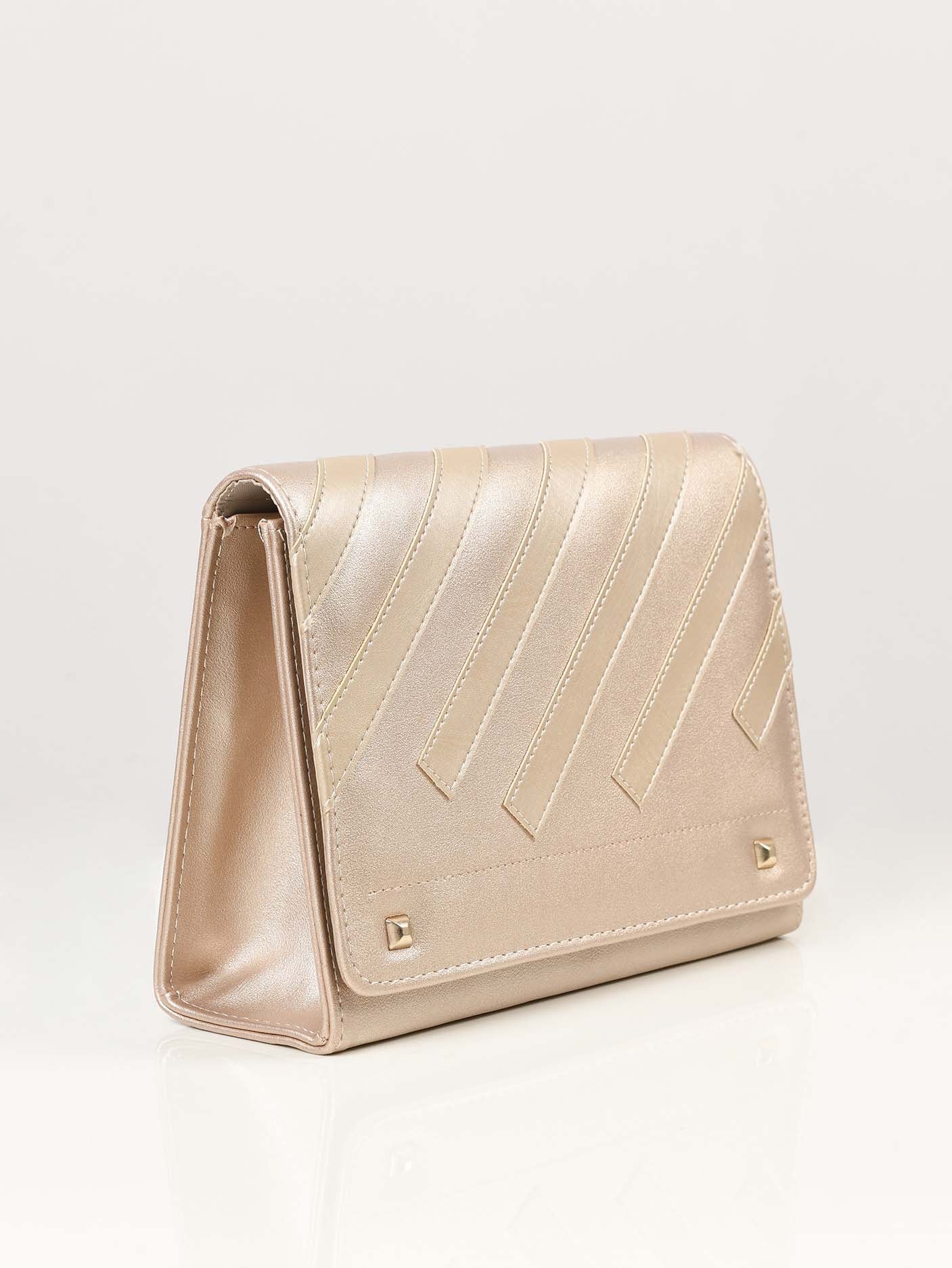 Limelight - Striped Clutch