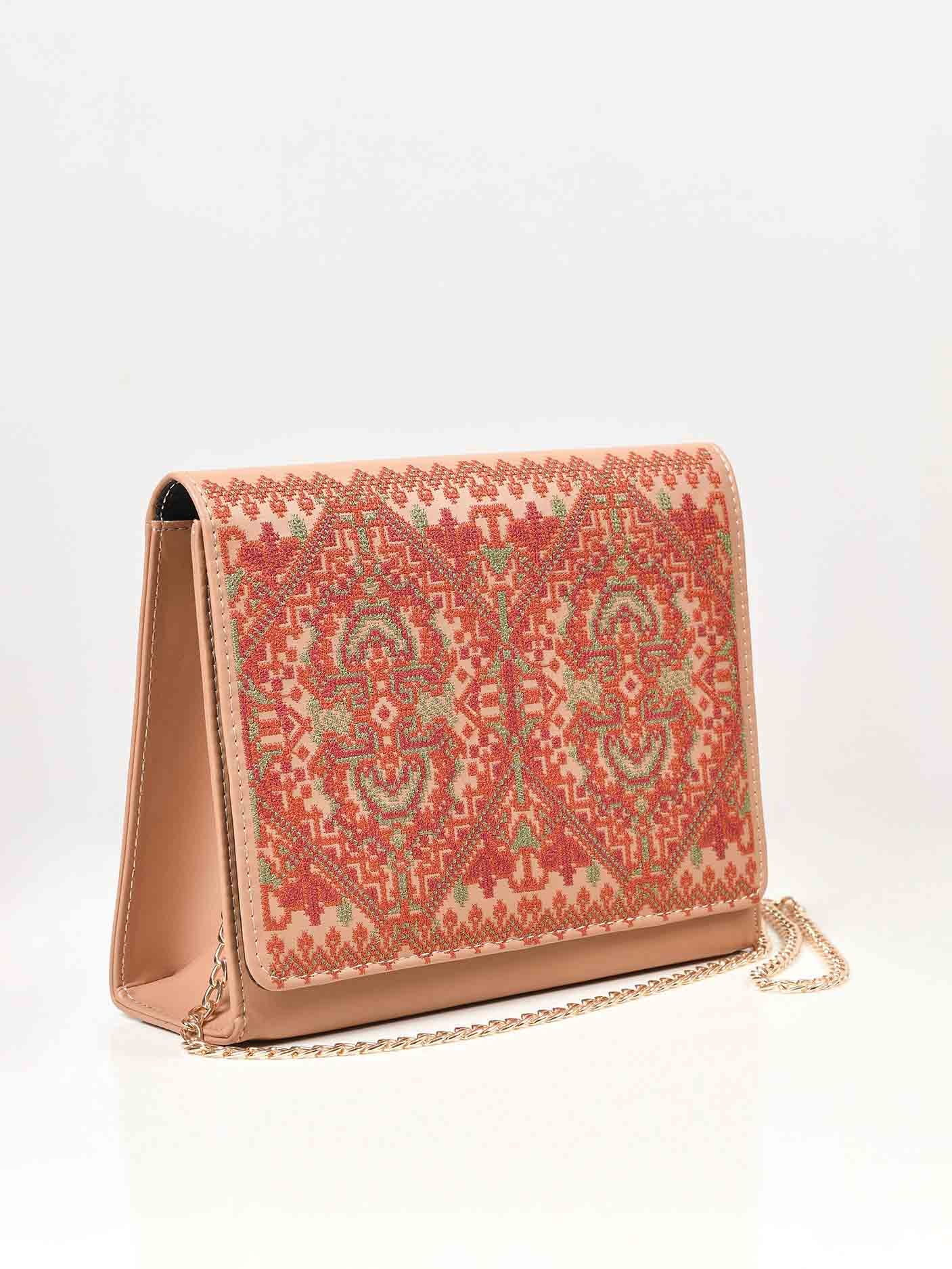 Limelight - Embroidered Clutch