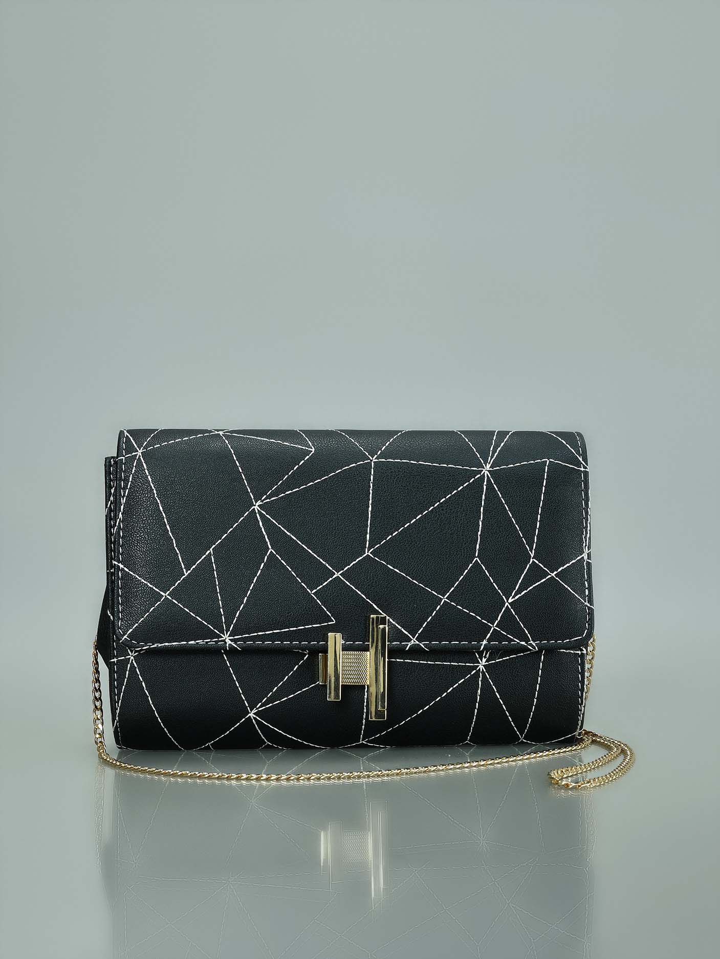 Limelight - Stitch Patterned Clutch