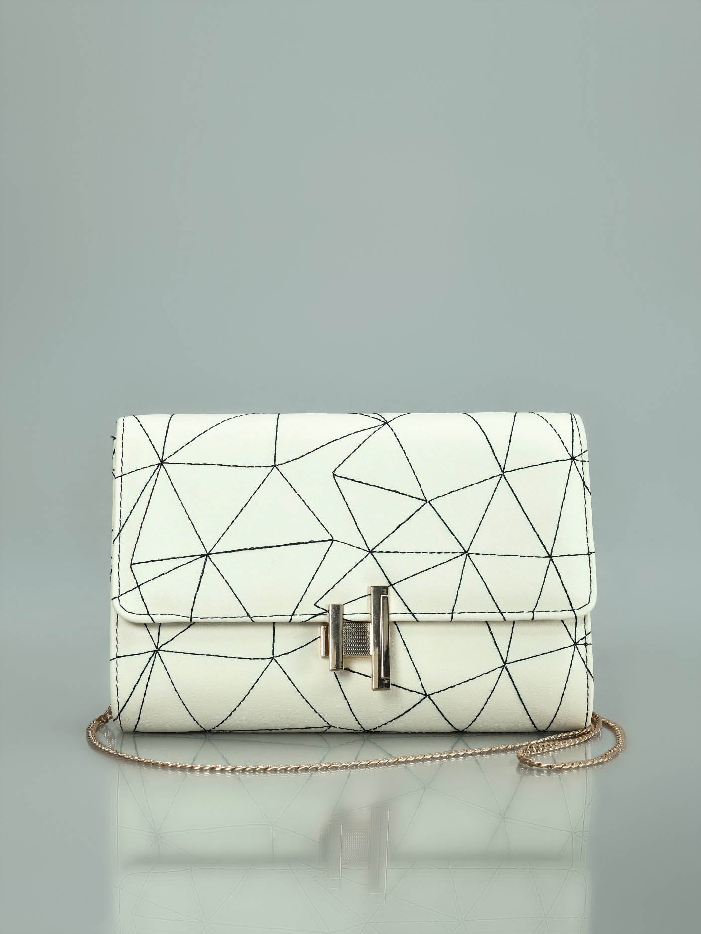 Limelight - Stitch Patterned Clutch