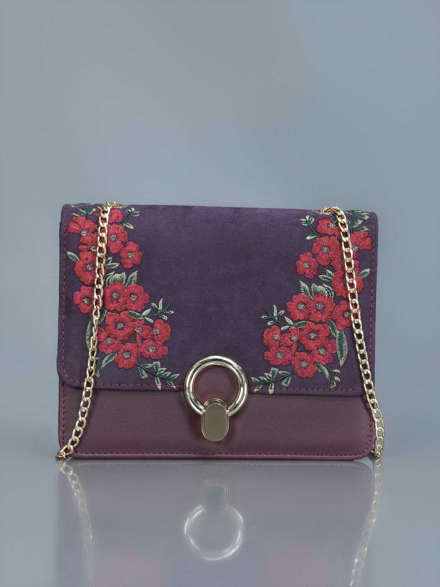 Limelight - Floral Embroidered Handbag