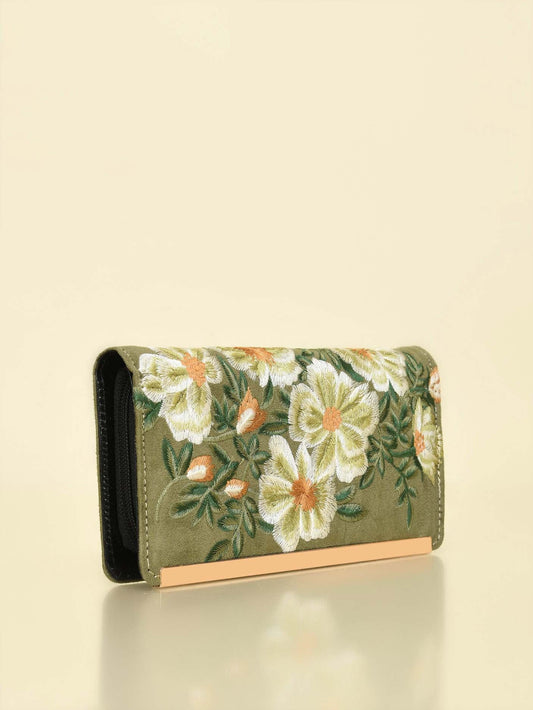 Limelight - Floral Embroidered Wallet