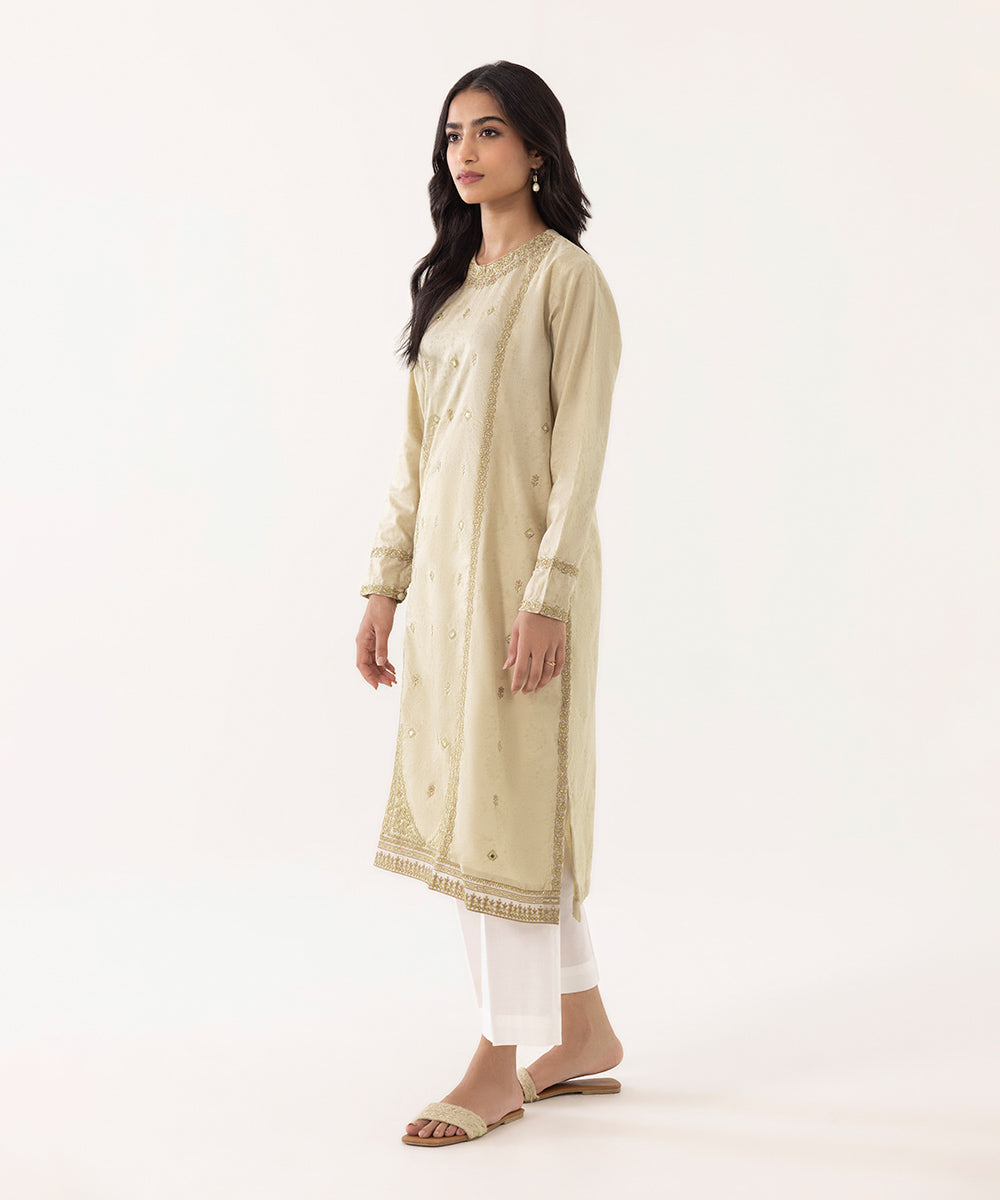 Sapphire - Embroidered Jacquard Shirt