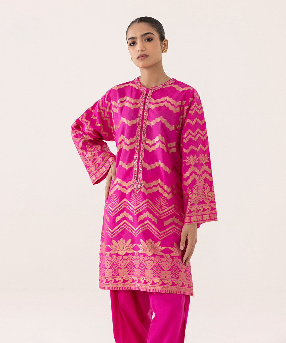 Sapphire - 2 Piece - Embroidered Jacquard Suit