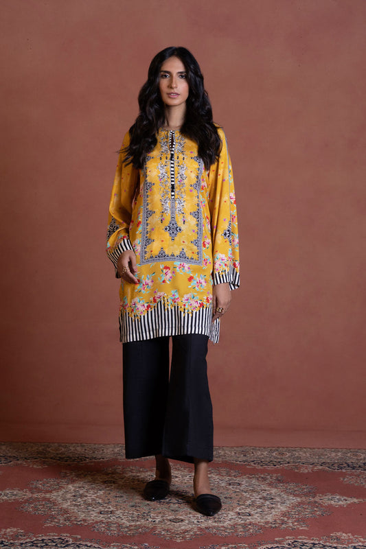 Printed Viscose Linen Shirt