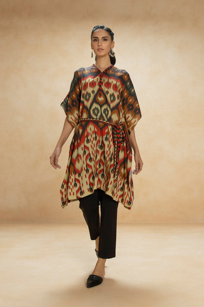 Printed Linen Kaftan