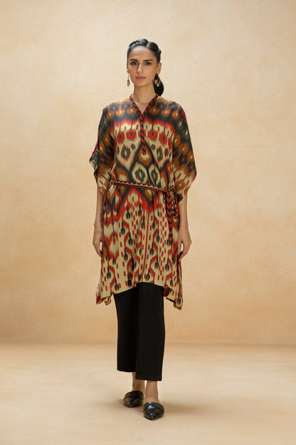 Printed Linen Kaftan