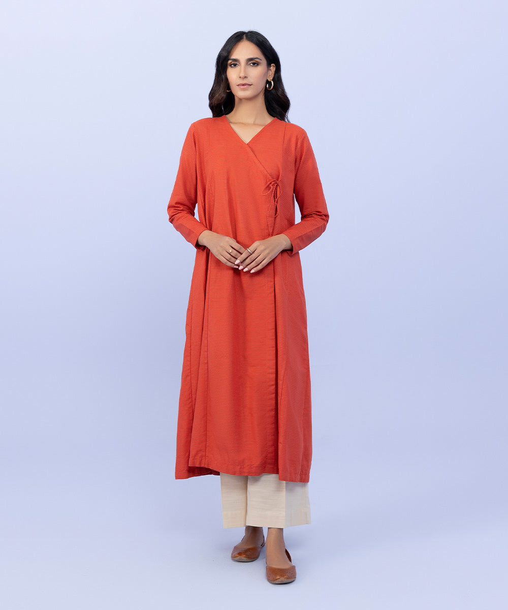 Sapphire - Solid Zari Khaddar Shirt