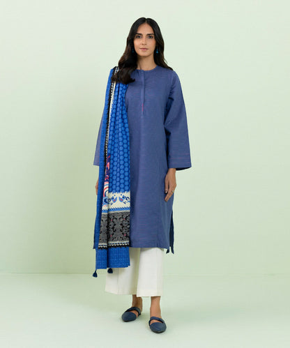 Sapphire - 2 Piece - Solid Zari Khaddar Suit