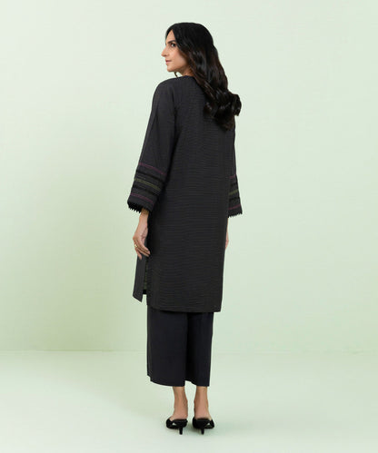 Sapphire - Solid Zari Khaddar Shirt