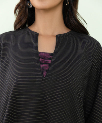 Sapphire - Solid Zari Khaddar Shirt