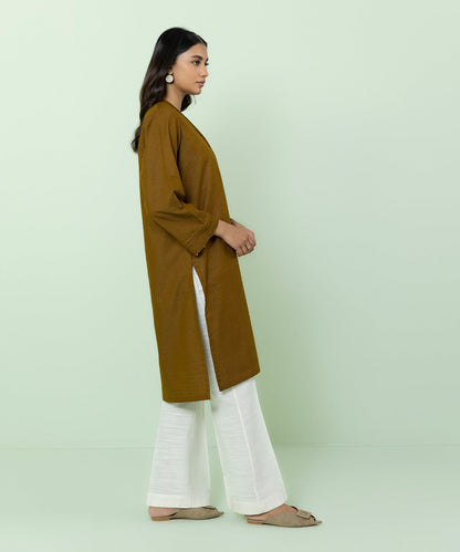 Sapphire - Solid Zari Khaddar Shirt