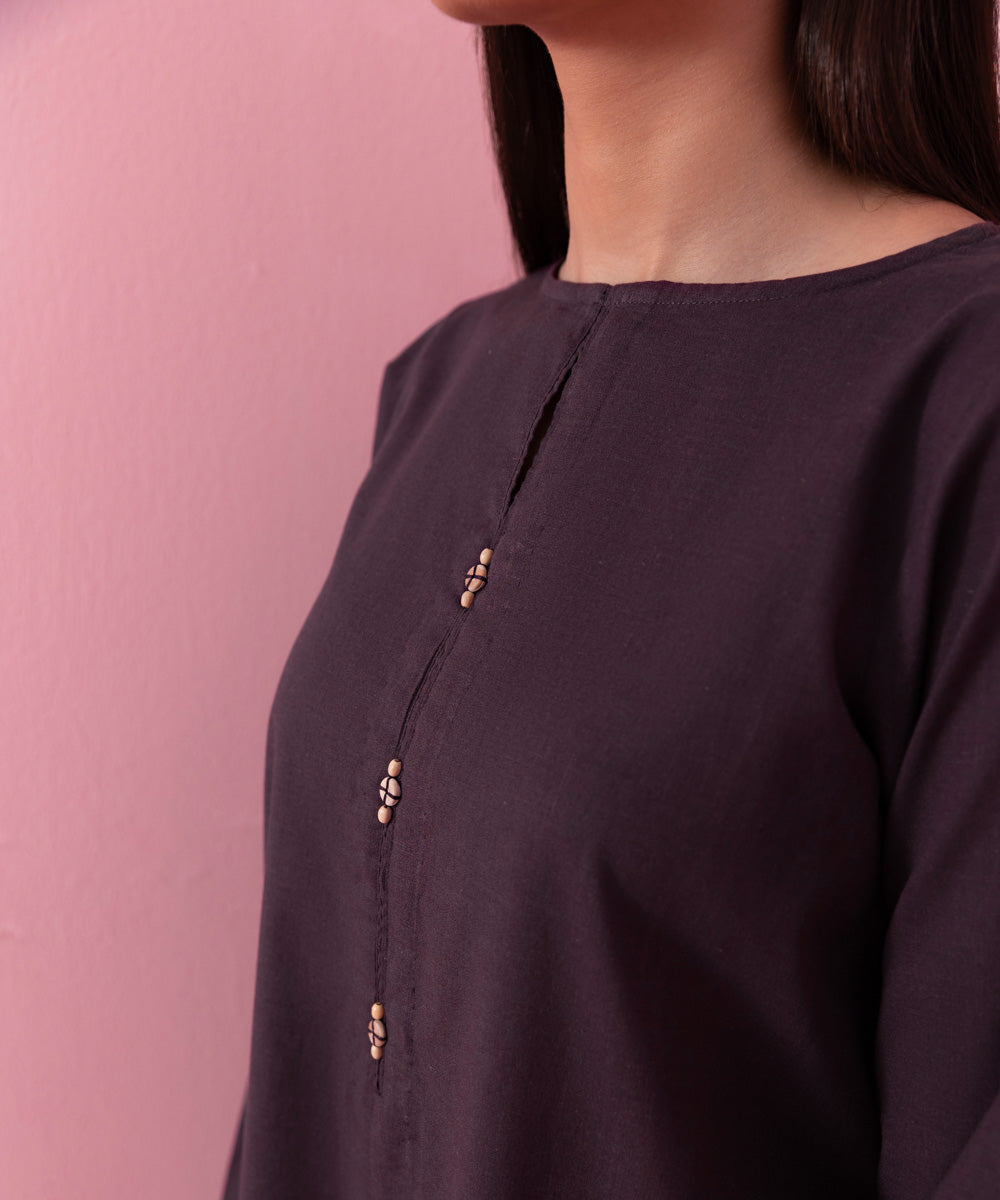 Sapphire - Solid Cotton Shirt