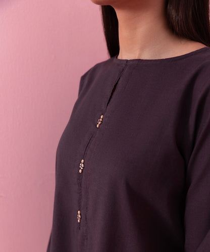 Sapphire - Solid Cotton Shirt