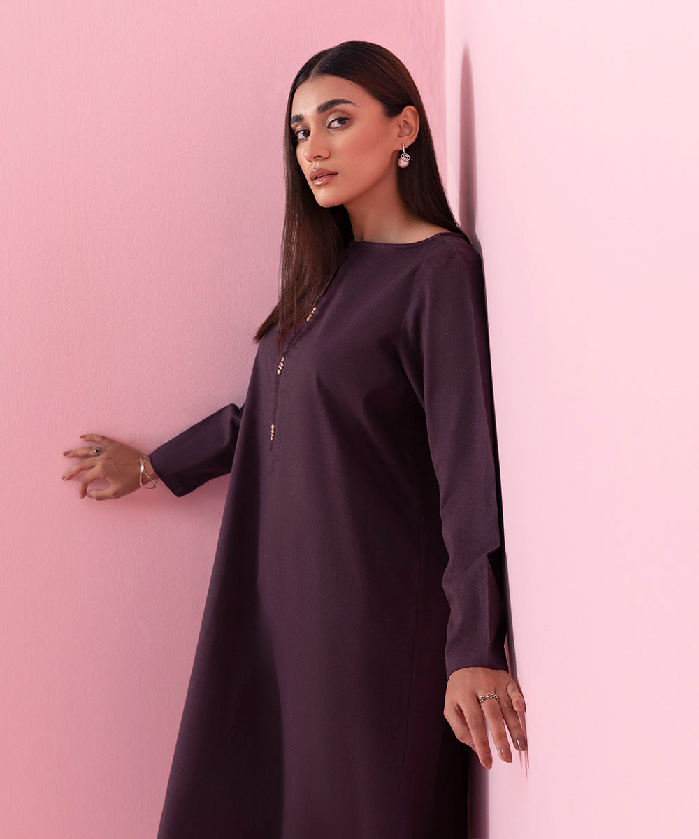 Sapphire - Solid Cotton Shirt