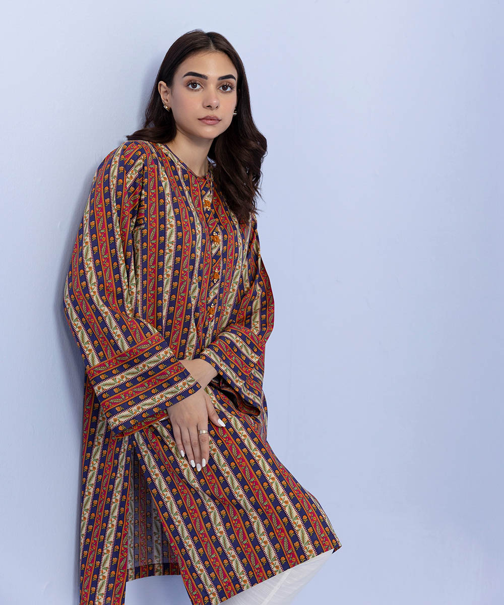 Sapphire - Printed Cotton Viscose Shirt