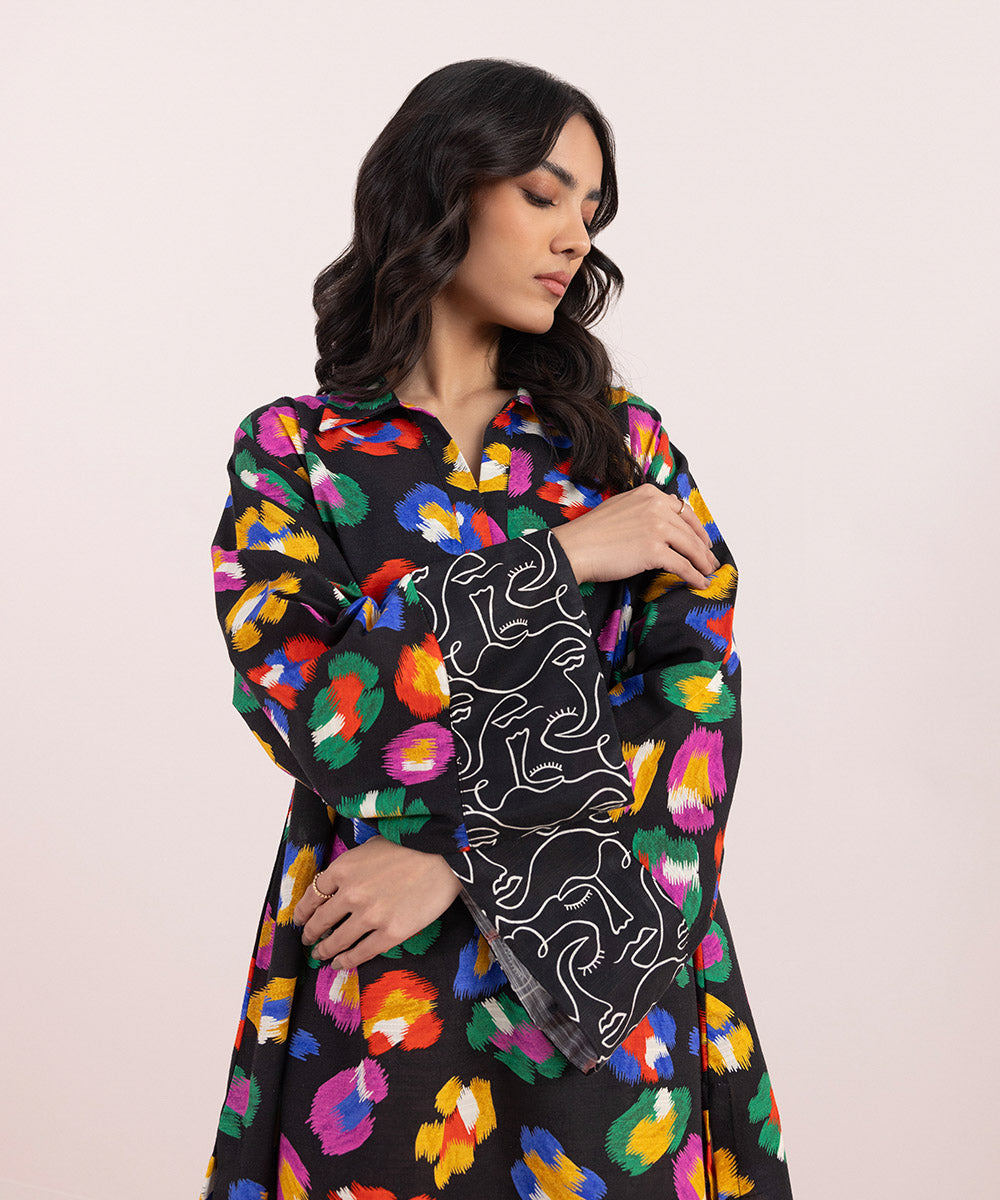 Sapphire - Printed Khaddar Shirt