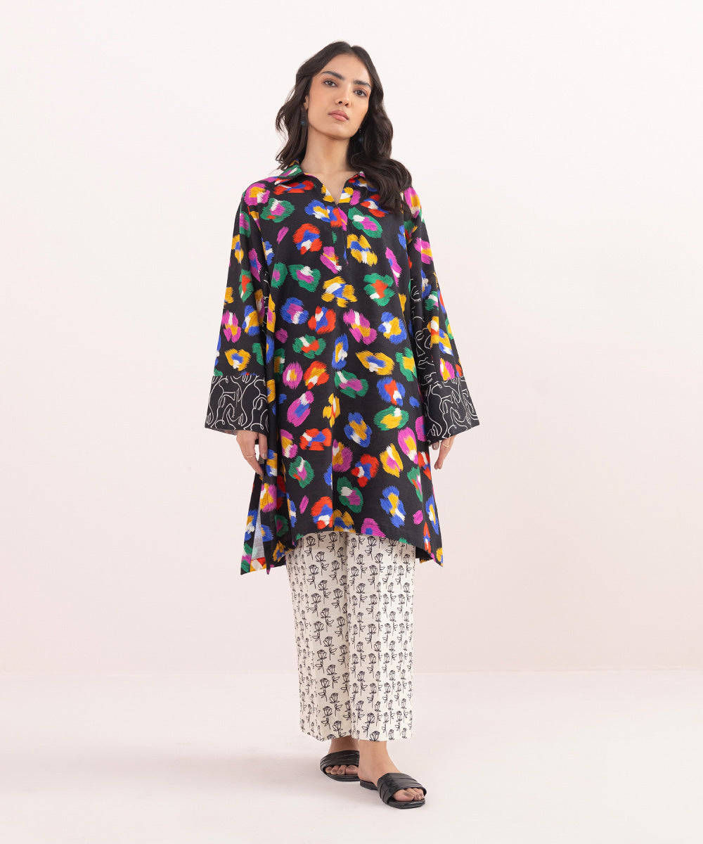 Sapphire - Printed Khaddar Shirt