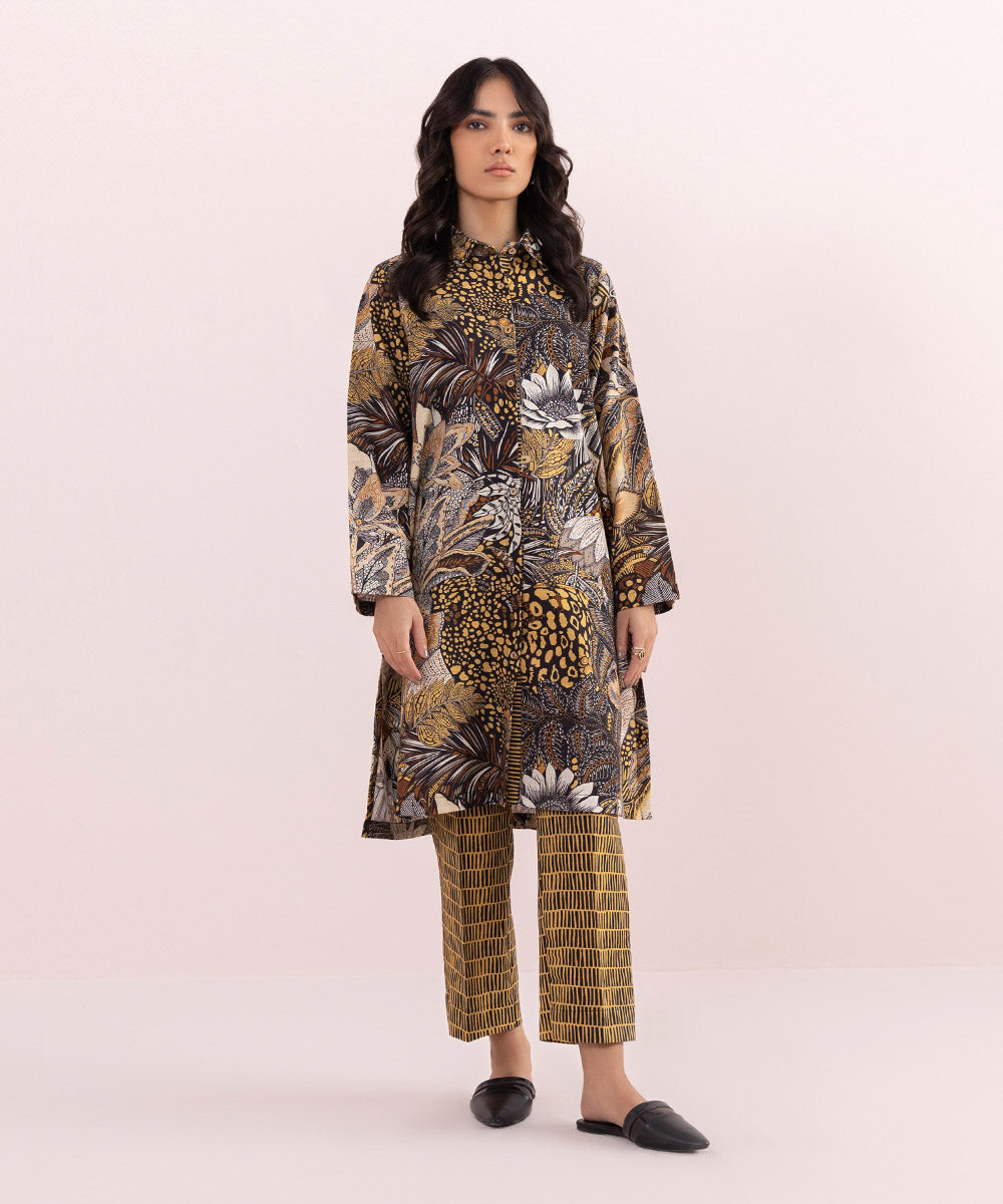 Sapphire - Printed Khaddar Shirt