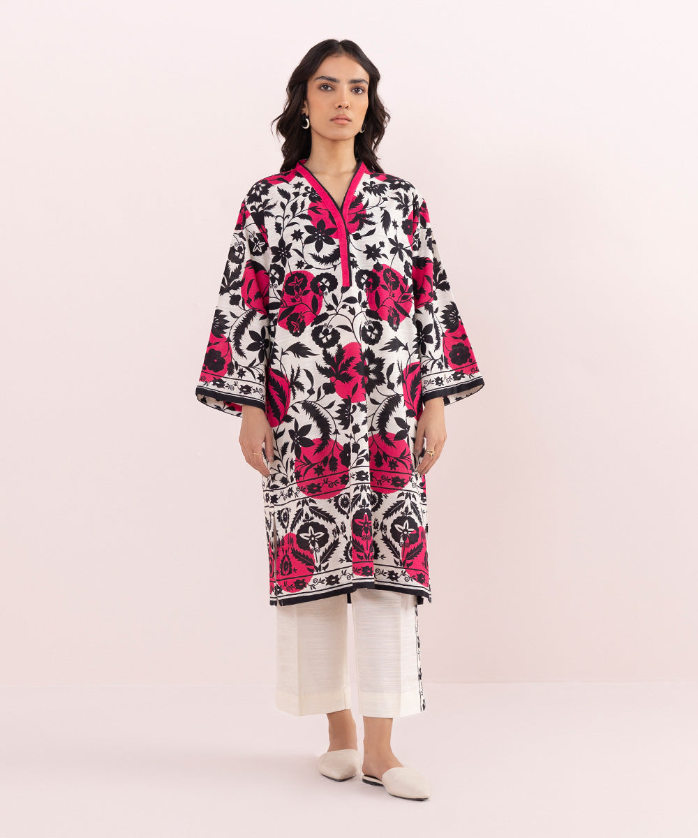 Sapphire - Printed Khaddar Shirt