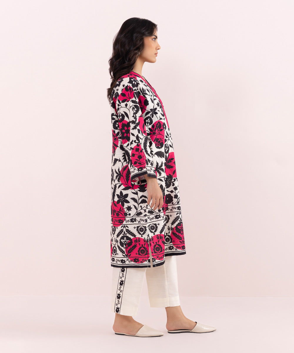Sapphire - Printed Khaddar Shirt