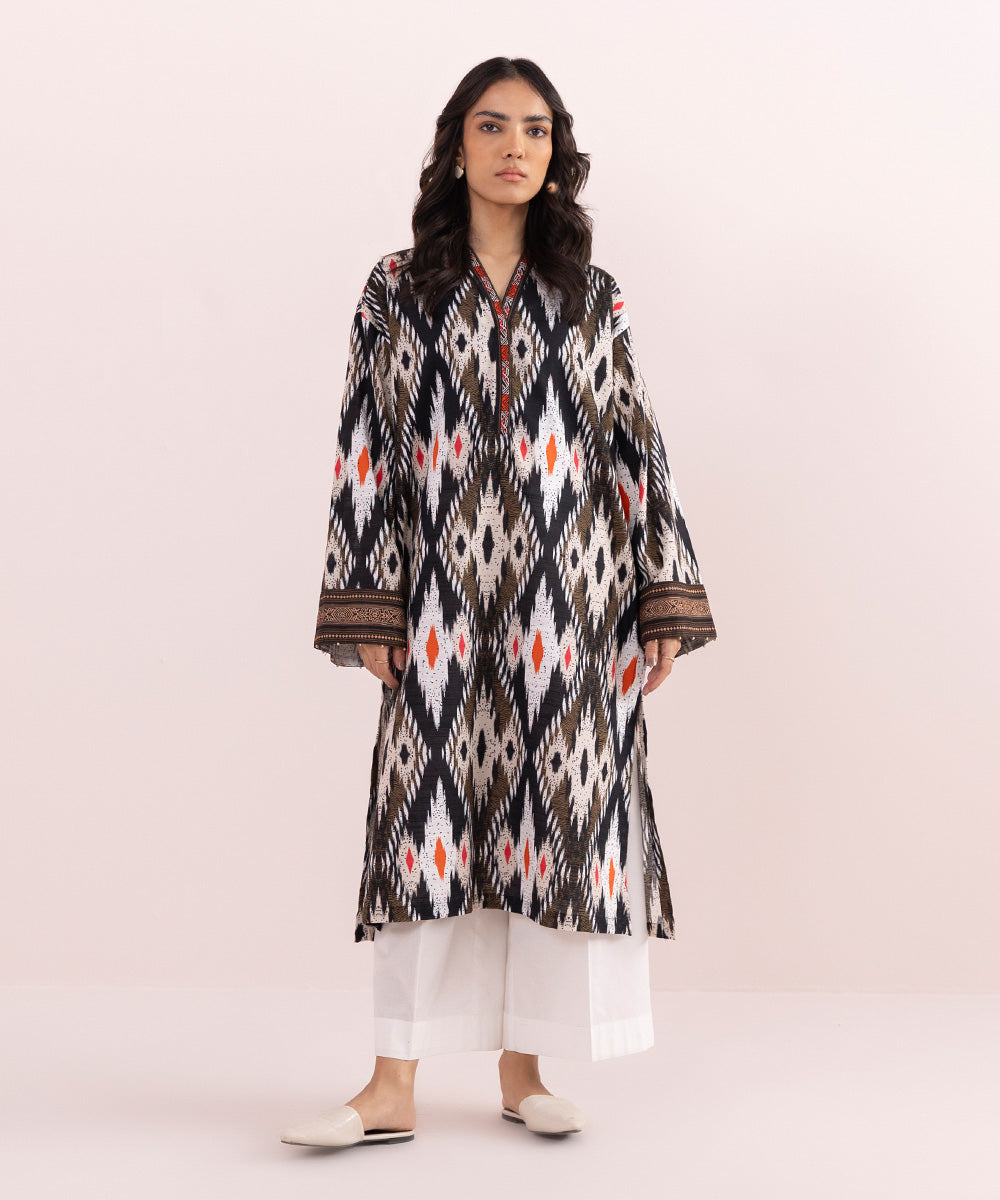 Sapphire - Printed Khaddar Shirt