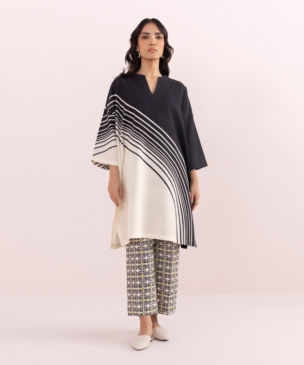 Sapphire - Printed Khaddar Shirt