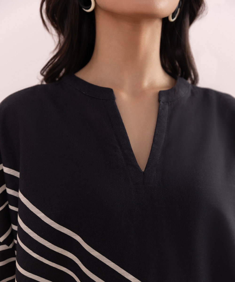 Sapphire - Printed Khaddar Shirt
