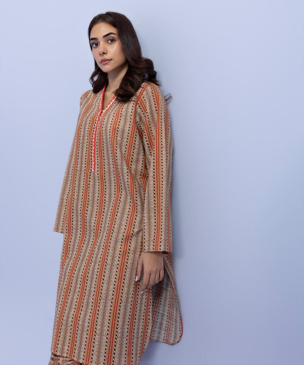 Sapphire - Printed Khaddar Shirt