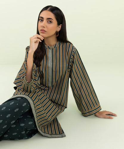 Sapphire - Printed Khaddar Shirt