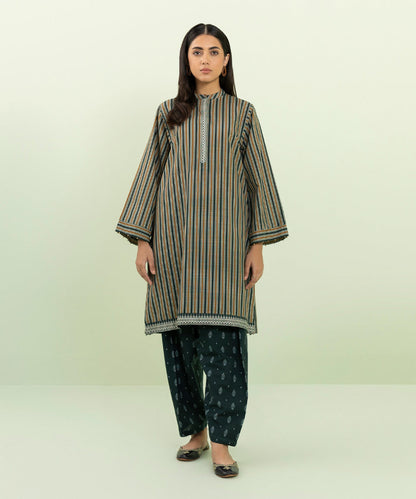 Sapphire - Printed Khaddar Shirt