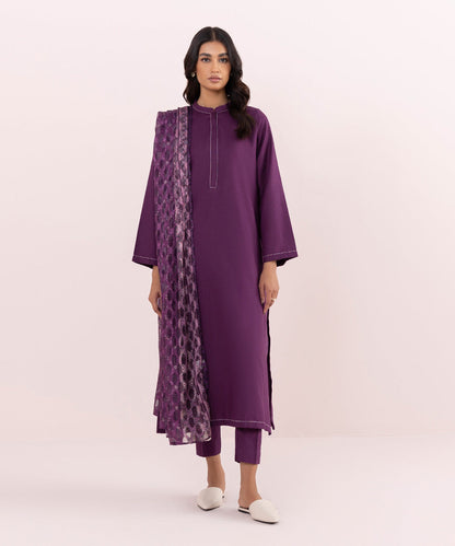 Sapphire - 3 Piece - Solid Dobby Suit