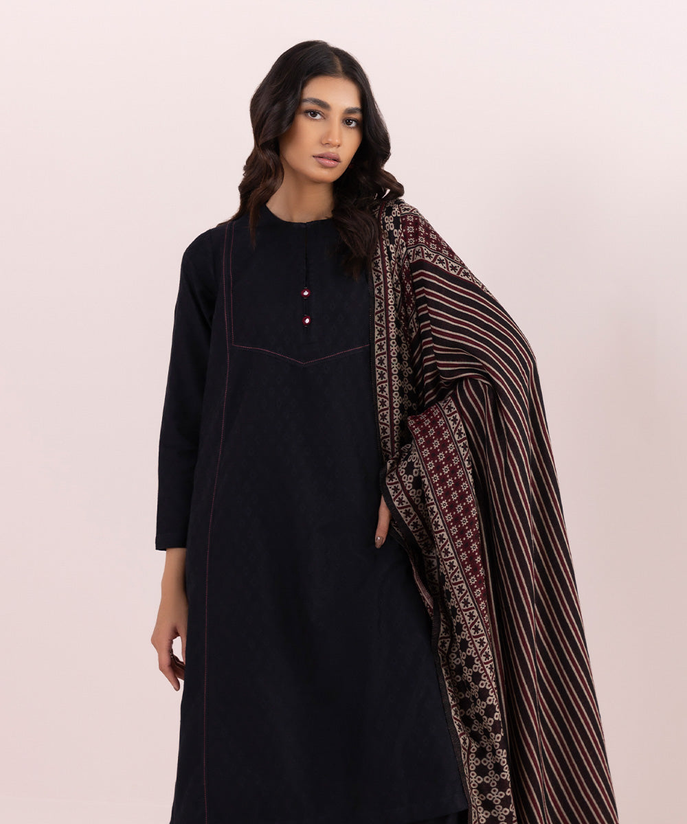 Sapphire - 2 Piece - Solid Jacquard Suit