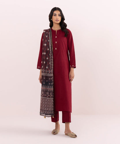 Sapphire - 3 Piece - Solid Jacquard Suit