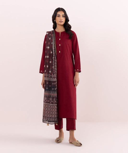Sapphire - 3 Piece - Solid Jacquard Suit