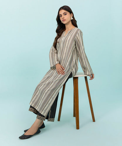 Sapphire - Printed Khaddar Shirt